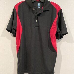 Black and Red Golf Shirt - PGA Tour - Size Small